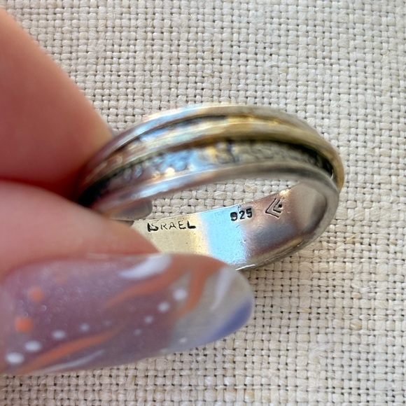 Silpada Float On Spinner Ring Two Tone - Picture 8 of 9